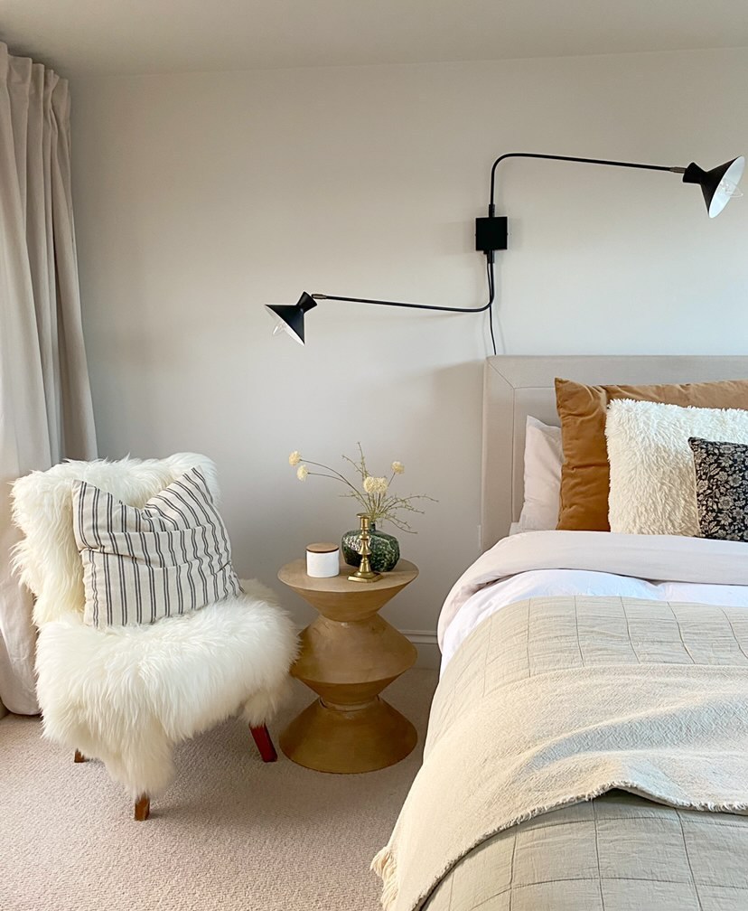 Casablanca - Wicker Cobble Beige Bedroom