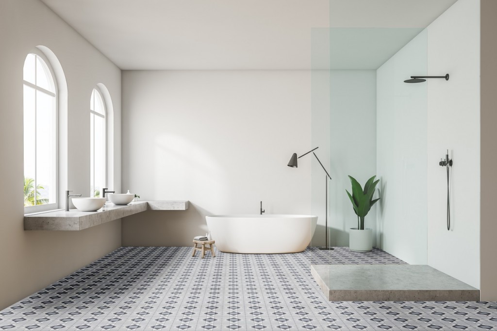 Bathroom vinyl floor tiles hotsell