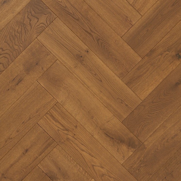 Heartwood Oak Herringbone Brandy