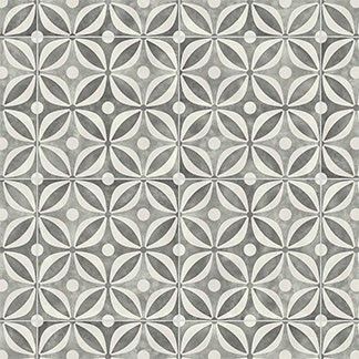 Geometric Vinyl Flooring Tapi, Grey Patterned Vinyl Floor Tiles