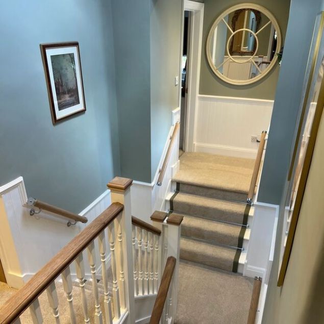 oslo dune carpet on stairs