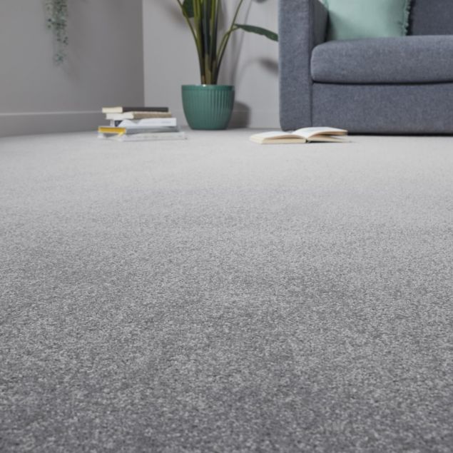 White shop floor carpet