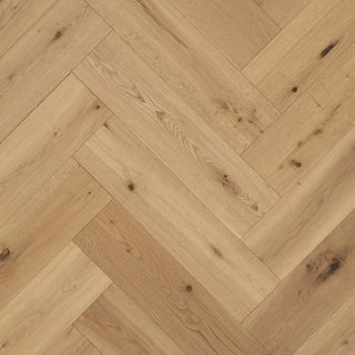 Heartwood Oak Herringbone Classic Brushed and Matt Lacquered