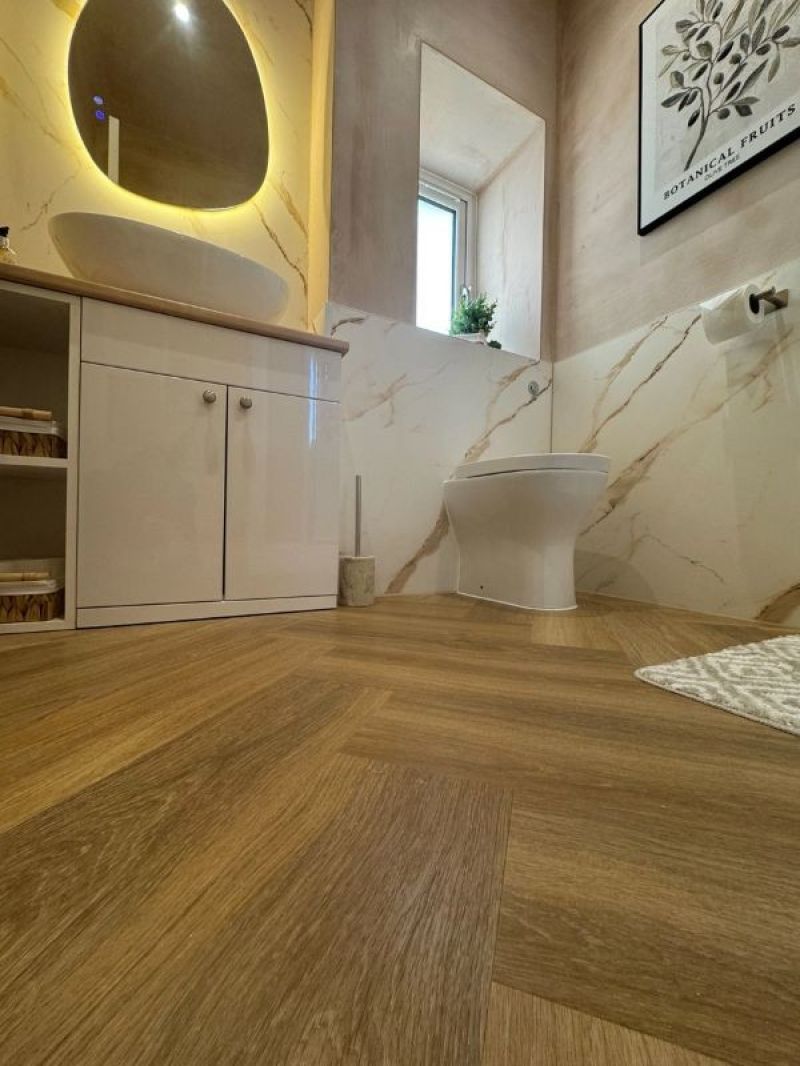 Karndean Van Gogh Herringbone - Warm Brushed Oak