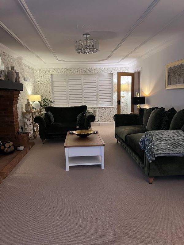 Seville - Leather Cobble Beige Living Room