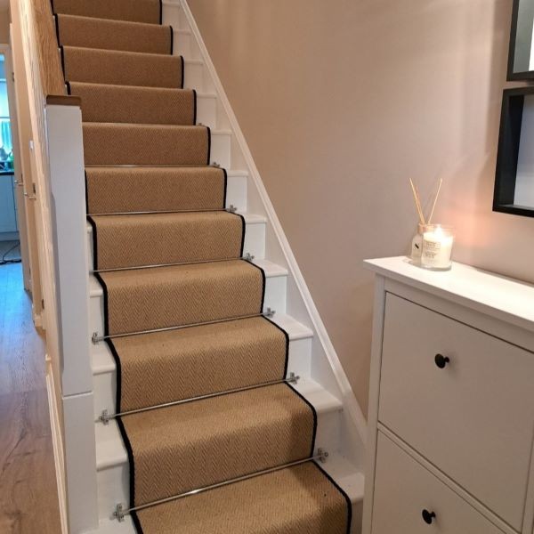 Europa - Parchment Chevron Beige Stairs