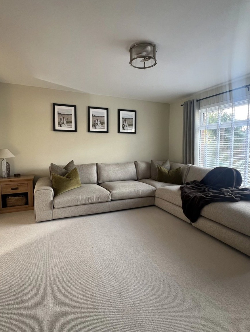 Canyon Berber - Old Lace Cobble Beige Living Room